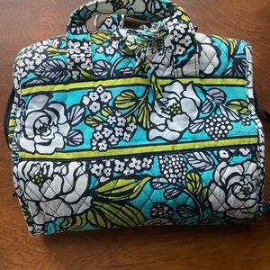 Vera Bradley Floral Travel Bag - Blue and Green